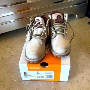 Timberland Kids Boots - Cream and Brown